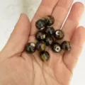 Jingdezhen ceramic beads 8mm round loose beads for DIY handmade jewelry making bracelets - Fireworks
