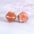 Cuentas de cerámica bicónicas cambio de horno para pulseras hechas a mano de bricolaje. - Esmalte reactivo de peonza rosa