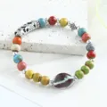 Chic new Chinese ceramic beaded bracelet, vintage colorful variant for women jewelry. - Forgotten Boat Lyrics