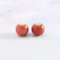 8mm Glazed Ceramic Beads DIY Round Loose Beads for Bracelets Jewelry Making Supplies - 50 Pieces/Pack / Variegated Glaze Pink, 50 Pcs Pack