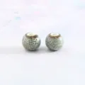 8mm crackle glazed ceramic beads round loose beads for diy bracelet jewelry making accessories - 50 Pieces/Pack / Reactive Glaze Green-White, Pack of 50