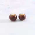 8mm glazed ceramic beads variant, DIY bracelet accessories and handmade round loose beads. - 50 Pieces/Pack / Reactive Glaze Purple-Red, Pack of 50