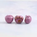 Handmade ceramic cat paw beads cute purple porcelain DIY jewelry making supplies 13mm - Light Purple