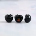 Cute ceramic cat paw beads black handmade diy charm bracelet phone chain jewelry accessories - Black