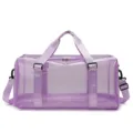 Lila PVC Netz Reisetasche große Kapazität wasserdichte Sporttasche mit Schultergurt. - Lila