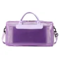 Purple PVC Mesh Travel Duffel Bag Large Capacity Gym Handbag Waterproof Sport Bag - Purple