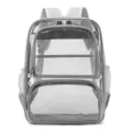 Transparenter Rucksack PVC Schule Sport Stadion zugelassen wasserdichte Schultasche - Grau