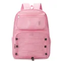 Rosa Netz hohler Rucksack, grosse Kapazitaet Strand Sport Rucksack fuer Fitness und Urlaub. - Rosa