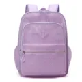 Lila Mesh Rucksack für Studenten, lässiger hohler Laptop Tagesrucksack groß. - Lila