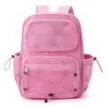 Sac à dos en filet rose grande capacité plage fitness cartable quotidien loisirs - 6719 - Rose