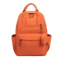 Oranger Canvas Studenten Rucksack Grosse Kapazitaet Mehrfachtaschen Reise Schultertasche - Orange