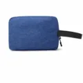 Blue portable storage bag with side handle, compact and durable travel organizer pouch. - Matching Toiletry Bag - Blue