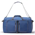 Bolso de viaje grande azul bolsa deportiva plegable fitness para equipaje y almacenamiento - Azul