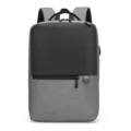 Grau schwarzer Business Casual Laptop Rucksack 15,6 Zoll Reise Schultertasche für Herren - Hellgrau