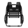 Clear PVC Backpack Transparent School Bookbag Large Capacity Stadium Approved Daypack - Classic Edition Black