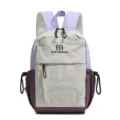 Farbblock Nylon Mini Rucksack für Freizeit Reisen, leichter Outdoor Tagesrucksack. - Lila