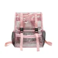 Transparenter PVC Schulrucksack Rosa Reise Tagesrucksack Casual Daypack Wasserdicht - Rosa