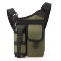 Armeegrüne taktische Beintasche, multifunktionale Outdoor-Reise-Schulter-Gebrauchstasche. - Armeegrün
