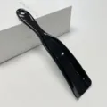 Chausse-pied en plastique noir avec trou de suspension, accessoire pratique pour la maison. - Noir Pur