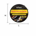 Schwarze feste Schuhcreme in runder Metalldose, 50ml Inhalt fuer die Lederpflege. - Schwarz