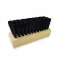 Holz Schuhbürste Quadratische Polierbürste Reinigungsbürste mit Schwarzen Borsten robust - Lanolin Werkzeug Quadratische Buchenholz Schwarze PP Bürste A-135