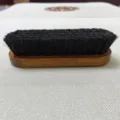 Spazzola per scarpe in crine di cavallo e legno di faggio per pulizia e cura della pelle. - Crine di Cavallo Nero