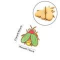 Cartoon insect enamel pin cute green beetle brooch fashion metal lapel pin clothing accessory - Insect Enamel Style (XZ409)