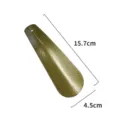 Portable stainless steel shoe horn with hammered antique bronze finish, size 15.7x4.5cm. - 15.5cm Straight Shoehorn (Crackle Gold Finish)