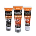 APan 80g Leder Schuhcreme Politur mit Schwamm Applikator, tiefe Lanolin Pflege für Schuhe. - APan 80g Lederpflegeöl mit Schwammkopf, Schwarz