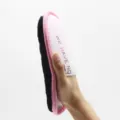 Guanto lucidante per scarpe in pile sintetico ispessito con bordo rosa per la cura della pelle - Guanto Ingrandito e Ispessito