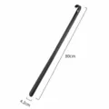 Long stainless steel shoehorn black metal shoe lifter 80cm long handle ergonomic helper. - Black 80cm Curved Hook