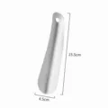 Stainless steel shoe horn metal shoe lifter durable long handle helper tool 15.5cm - 15.5cm Stainless Steel Straight Shoehorn