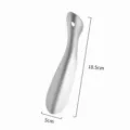 Stainless steel shoehorn metal shoe lifter durable shoe helper tool for home use 18.5cm - 18.5cm Stainless Steel Straight Shoehorn