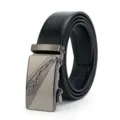 Men's automatic buckle leather belt business casual waist belt stylish accessory for men - Style 12