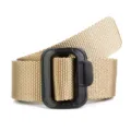 Men tactical nylon belt outdoor casual military training waist belt with smooth buckle khaki main pic - 125cm / Khaki