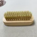 Holzgriff Schuhreinigungsbürste weiche Borsten Schuhpflegewerkzeug für Leder Schuhe und Kleidung - Hemu Holz Verjüngtes Filament
