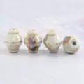 Retro Vintage Ceramic Conch Shape Loose Beads DIY Jewelry Accessories Necklace 17mm - Prairie Scenery (Random Reactive Glaze Color)