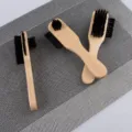 Wooden shoe brush set, cleaning brush for leather shoes, boots, clothes, and bags. Premium wood. - Multi-function Cleaning Shoe Brush A-100