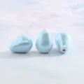 Galvanisierte Keramik Tropfen Perlen hellblau DIY Schmuck Herstellung Armband Zubehör - Glänzende kleine Wassertropfen Hellblau