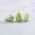 Grüne keramik wassertropfen perlen diy schmuckzubehör gerade loch armband basteln - Glänzende kleine Tropfenperlen in Gelbgrün