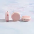 Pink flat ceramic loose beads for DIY handmade bracelets, jewelry making accessories 16.5mm - Glossy Flat Drum in Pale Pink