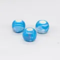 10mm blue glazed ceramic loose beads diy jewelry making bracelet necklace crafts accessory - 10mm Splashed Glaze, 2.8mm Hole / Blue Splashed White and Purple