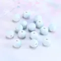 Light blue ceramic round beads for DIY jewelry making, handmade bracelets accessories. - 6mm Bead / Light Blue