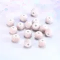 Light pink ceramic loose beads for handmade bracelets and jewelry DIY accessories. - 6mm Bead / Light Pink