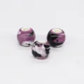 10mm ceramic splash glaze loose beads DIY jewelry making bracelet necklace accessories - 10mm Splashed Glaze, 2.8mm Hole / Purple Splashed Black & White