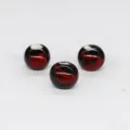 10mm ceramic glazed loose beads DIY jewelry accessories for handmade bracelets and necklaces. - 10mm Splashed Glaze, 2.8mm Hole / Black Splashed Red