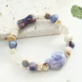 Jingdezhen ceramic beaded bracelet sweet niche versatile women non fading birthday gift wholesale - Multi-Color(CS173)