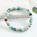 Bracelet de perles en ceramique multicolore cercle unique style boheme mode pour femmes chic - CS Style 3 couleurs