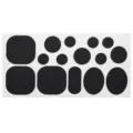 Self-adhesive repair patches for down jackets and umbrellas black shape set 20x10cm. - Black