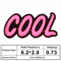 Κεντημένο σήμα Cool θερμοκολλητικό ράψιμο κονκάρδα απλικέ για ρούχα μπουφάν σαkίδια διακόσμηση - Μέγεθος όπως φαίνεται στην εικόνα / Στυλ 3